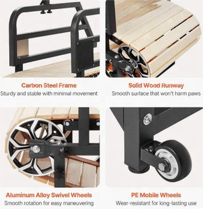 Tapis roulant pour chien PetFit en bois de pin massif, manuel, biodégradable, écologique, pour l'entraînement d'agilité en intérieur et en extérieur, rééducation - Product Image 3
