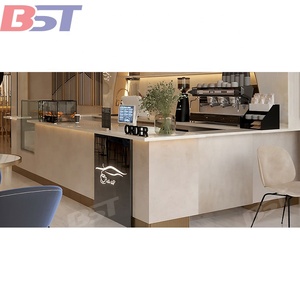 Commercial Cafe Shop Coffee <strong>Bar</strong> Counter Newest Design Fast Food Service <strong>Drinking</strong> <strong>Bar</strong> Counter for Sweets - Product Image 4