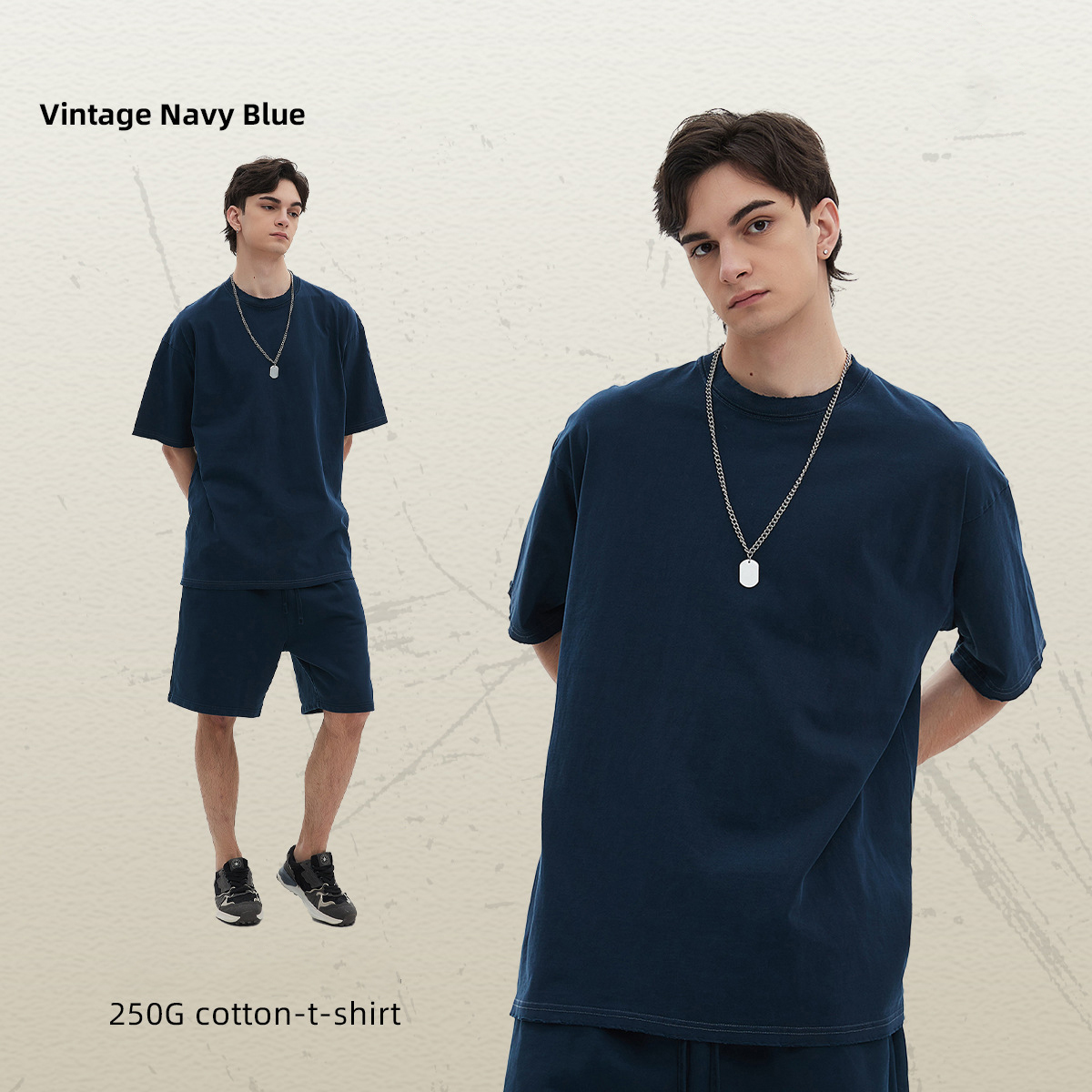 Azul marino vintage
