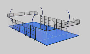Terrain de Padel avec toit automatique fabriqué à partir de gazon artificiel de haute qualité - Product Image 4