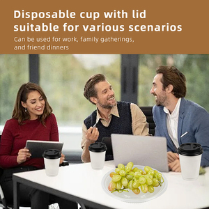 Ly giấy dùng một lần có thể tùy chỉnh kích thước 8oz, 12oz, 16oz, 20oz, dùng mang đi, ly cà phê thủ công, vasos desechables para cafe - Product Image 6