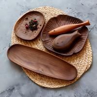 Set Papan Potong dan Sajian Mini Berbahan Kayu, Berbagai Bentuk, Dapat Disesuaikan, Terlaris dan Populer