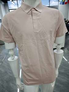 ออกแบบปักโลโก้ตามสั่ง ผ้าเนื้อแน่น สำหรับเสื้อเชิ้ตแขนสั้นผู้ชาย ผ้าโมดอลผสมขนสัตว์ ระบายอากาศได้ดี เหมาะสำหรับกอล์ฟ - Product Image 3