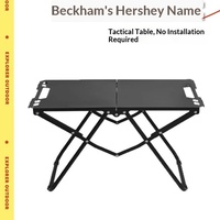 Table Tactique Pliante Portable pour Camping en Plein Air, Extension Libre, Ouverture Rapide, Mobilier d'Extérieur pour Pique-nique et Barbecue