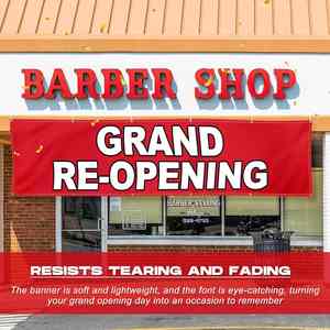 Pancarta Colgante Grande Personalizable para Interiores/Exteriores, Material de Poliéster, Letras Brillantes, Resistente a los Rayos UV y a la Intemperie, para Fiestas Empresariales - Product Image 4