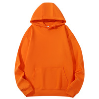 Sweat à capuche en molleton de coton épais 380 GSM, coupe oversize, couleur unie, style décontracté américain, personnalisable avec logo OEM, impression DTF ou sérigraphie