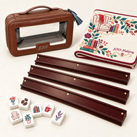 Grosir Koleksi Bookish American Mahjong Set 160 Ubin Akrilik Tema Perpustakaan Logo Kustom OEM ODM Hadiah