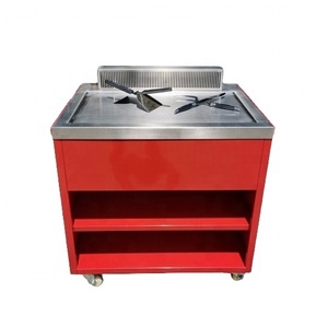 Equipo de <span class=keywords><strong>Cocina</strong></span> Móvil Rojo, <span class=keywords><strong>Plancha</strong></span> Teppanyaki para Exteriores y Buffet - Product Image 2