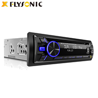 Flysonic 1 din panel desmontable multi-media reproductor de DVD de coche audio estéreo con Bt/DVD/VCD/CD/MP4/MP3/AM/FM