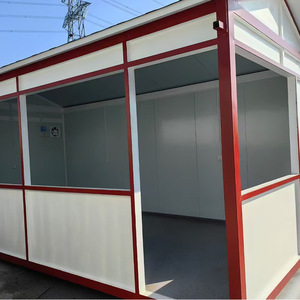 บ้านสำเร็จรูปแผงแซนวิชทรงสี่เหลี่ยม บ้านคอนเทนเนอร์สำนักงาน ดีไซน์ทันสมัย ความหนาตามมาตรฐาน - Product Image 1