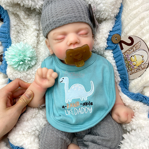 Muñeca Reborn <span class=keywords><strong>de</strong></span> Silicona Realista <span class=keywords><strong>de</strong></span> 18 Pulgadas, Anatómicamente Correcta, Niña/Niño, Boca Abierta, Cuerpo Completo <span class=keywords><strong>de</strong></span> Silicona Suave, Muñeca Regordeta - Product Image 6
