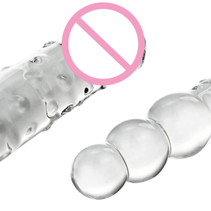 11.8 Inch Groter Kristal Glas Penis Glas Dildo Met 3 Grote Kralen Vrouwelijke Apparaten Masturbatie G-Spot Anale Plug Voor Vrouwen - Product Image 3