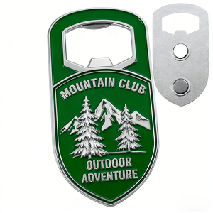 Manufacturer Custom 3D Metal Bottle Opener Modern Fridge Magnet Wedding <strong>Gift</strong> for Tourists Souvenirs Promotional Wall Beer Opener - Product Image 1