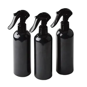 300ml Black Empty new plastic PLA spray cosmetic PET bottles Perfume spray bottle Cosmetic packaging with trigger sprayer spray