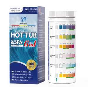 Bandelette de <span class=keywords><strong>test</strong></span> chimique de l'eau Meilleur kit <span class=keywords><strong>Test</strong></span> précis de la qualité de l'eau Bandelettes de <span class=keywords><strong>test</strong></span> de spa de piscine à 6 voies - Product Image 4