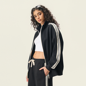 Felpe con Cappuccio Premium con Zip per <span class=keywords><strong>Uomo</strong></span>, Alta Qualità, Tuta Sportiva Streetwear Oversize, Produzione di Abbigliamento - Product Image 3