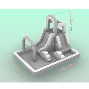Mùa hè nhỏ nhà bị trả lại trượt nước Oxford sân sau trượt nước hồ bơi giật gân bouncy lâu đài Inflatable trượt nước cho trẻ em - Product Image 6