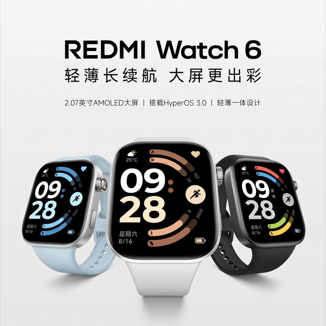 For REDMI Watch 6 2025 Sport Smart Watch for Touch Screen Heart Rate Monitor IOS Fitness Tracker Answer Call Function