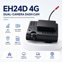 Cámara para Vehículo EH24D 4G con IA, Doble Lente 1080P, GPS, Visión Nocturna, DVR, Gestión de Flotas, Almacenamiento en Tarjeta SIM/TF, PC