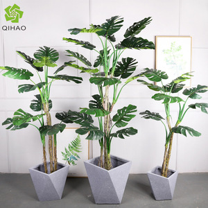 Planta Artificial de Monstera Deliciosa, Bonsái de Alta Simulación, Hojas Decorativas para Interiores, Material Plástico, Varios Tamaños - Product Image 5