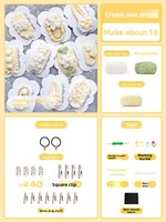 Kit Bahan DIY Jepit Rambut Bentuk Hati Bertema Bunga Sakura Kelas Atas untuk Aksesori Rambut Pita Rajut Wol Buatan Tangan