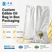 Sac en carton personnalisé pour huile alimentaire 5L avec robinet, emballage alimentaire étanche pour distributeur d'huile de cuisson
