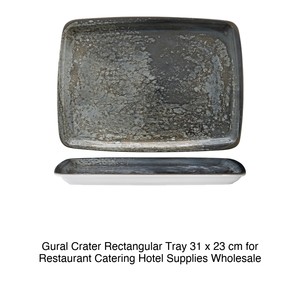Plat de service rectangulaire Crater 31 × 23 cm Gural - Product Image 2