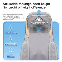 Chaise de massage par acupression pour tout le corps siège pour soulager les douleurs dorsales lumière rouge coussin de massage par pétrissage 3D chaise de bureau à domicile siège de voiture