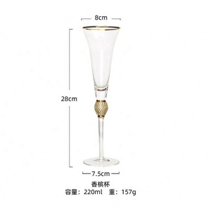 <span class=keywords><strong>Verre</strong></span> à vin en cristal, <span class=keywords><strong>verre</strong></span> à <span class=keywords><strong>martini</strong></span> avec tige en cristal en forme de boule - Product Image 4