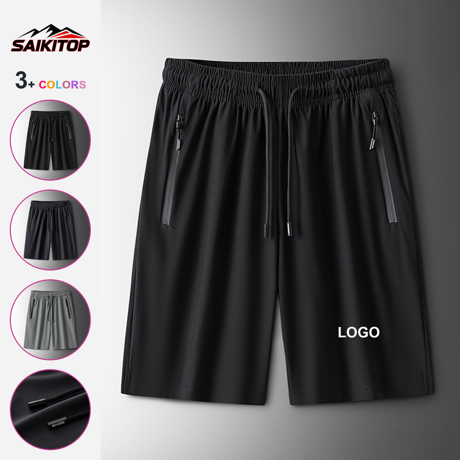 Plus Size Bermuda Sweatpants Beach Pants Jogging Running Stretch Elastic Summer Breathable Loose Men's Shorts