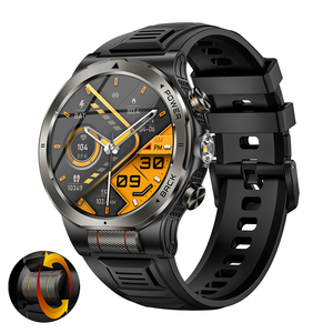 2026 New KT91 Smart Watch with Flashlight 1.43" AMOLED 1100mAh 3ATM Waterproof Mens Outdoor Sports Smartwatch - Product Image 1