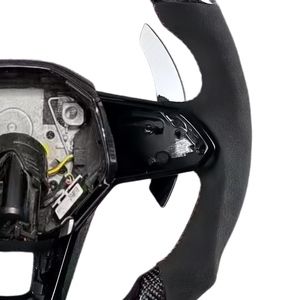 Volant en fibre de carbone Alcantara avec LED pour Volkswagen Golf 6 Golf 7 MK7 MK7.5 MK8 Polo Tiguan Jetta GTI Bora Santana <span class=keywords><strong>Caddy</strong></span> - Product Image 4