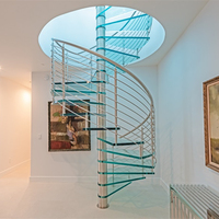 Prix des escaliers en bois pour loft, escaliers en spirale à balustres droits en acier inoxydable, escaliers flottants en métal, escaliers en marbre, design moderne, main courante