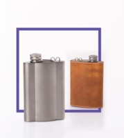 Gourde en titane de 260 ml, bouteille à vin ultra légère et portable pour le camping en plein air et les voyages