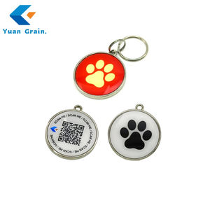 Пользовательские печатные QR-код 13,56 MHz NFC металлическое кольцо RFID Pet Tag для отслеживания собак/кошек - Product Image 3