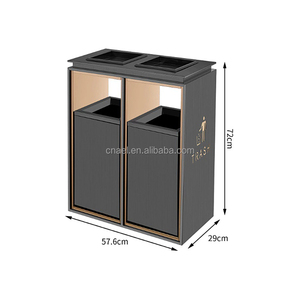 <span class=keywords><strong>Cubo</strong></span> de clasificación de <span class=keywords><strong>basura</strong></span> con estructura de pie para exteriores de fabricante al por mayor para vestíbulo de edificio de oficinas para triturador de <span class=keywords><strong>basura</strong></span> - Product Image 2