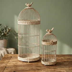 Cage à oiseaux en fer écologique à motif animalier - Product Image 2