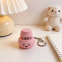 Porte-clés mécanique à 4 touches avec logo personnalisé, impression UV, clavier LED lumineux, outil de décompression en acrylique motif dessin animé