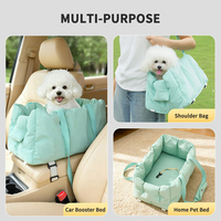 Housse de siège de voiture pour chien et chat, personnalisée, en coton Oxford vert, durable, imperméable, pour console centrale