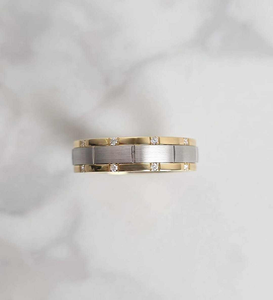 Unisex 925 Sterling Silver VVS1 Moissanite Diamond Gold Plated Hip Hop Engagement Wedding Band <b>Ring</b> Jewelry - Product Image 1