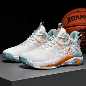 Chaussures basses en maille rétro sportives pour hommes, lacets, blanches, surdimensionnées, respirantes, imperméables, antidérapantes, légères, décontractées - Product Image 4