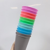 Gobelet réutilisable transparent sans BPA, couleur unie, best-seller 2022, gobelets froids TOGO, logo personnalisé avec pailles et couvercle, couleur unie
