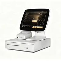 Terminal de point de vente (TPV) A300 Series Split PC, élégant, double écran, lecteur de cartes MSR, tiroir-caisse électrique, paiement facial, Intel