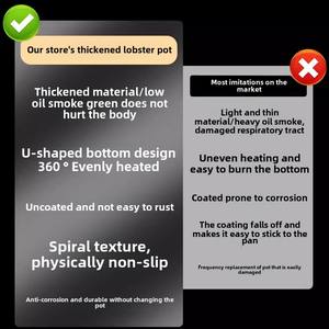 <span class=keywords><strong>Wok</strong></span> en aluminium pour cuisinière à gaz 1.0cm <span class=keywords><strong>Wok</strong></span> épais 55cm - Product Image 5