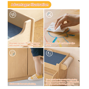 Vente en gros Table à langer en bois pour bébé <span class=keywords><strong>Station</strong></span> à langer pour tout-petits avec rangement dans les escaliers Taille personnalisée OEM/ODM disponible - Product Image 5