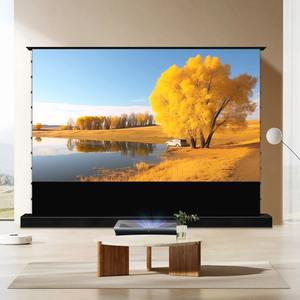 Écran de projection motorisé au sol de 120 pouces, <span class=keywords><strong>Fresnel</strong></span> ALR, écran à ultra courte focale pour projecteur UST Awol <span class=keywords><strong>Fengmi</strong></span> Hisense - Product Image 1