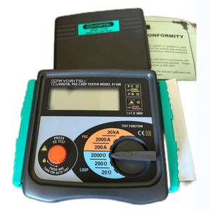 Kyoritsu <b>MODEL</b> 4118A LOOP/PFC/PSC Tester 15mA Measurement IP54 110-260V - Product Image 2