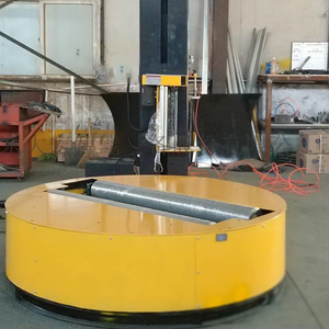 Roll Wrapping <b>Machine</b> for Bubble Film Rolls with Auto Sensing & 300% Pre-<b>Stretch</b> & Rotary Support Base - Product Image 4