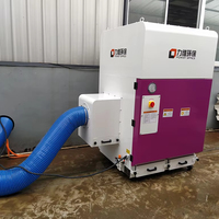 Nouveau collecteur de poussière pour découpe plasma, extraction des fumées de découpe laser avec filtre HEPA, conception mobile, moteur 11 kW, nettoyage par impulsions