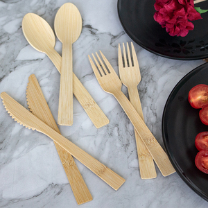 Cubiertos <span class=keywords><strong>de</strong></span> bambú para <span class=keywords><strong>comprar</strong></span> <span class=keywords><strong>al</strong></span> <span class=keywords><strong>por</strong></span> <span class=keywords><strong>mayor</strong></span> respetuosos con el medio ambiente cuchillo desechable tenedor para cocina y restaurantes - Product Image 6